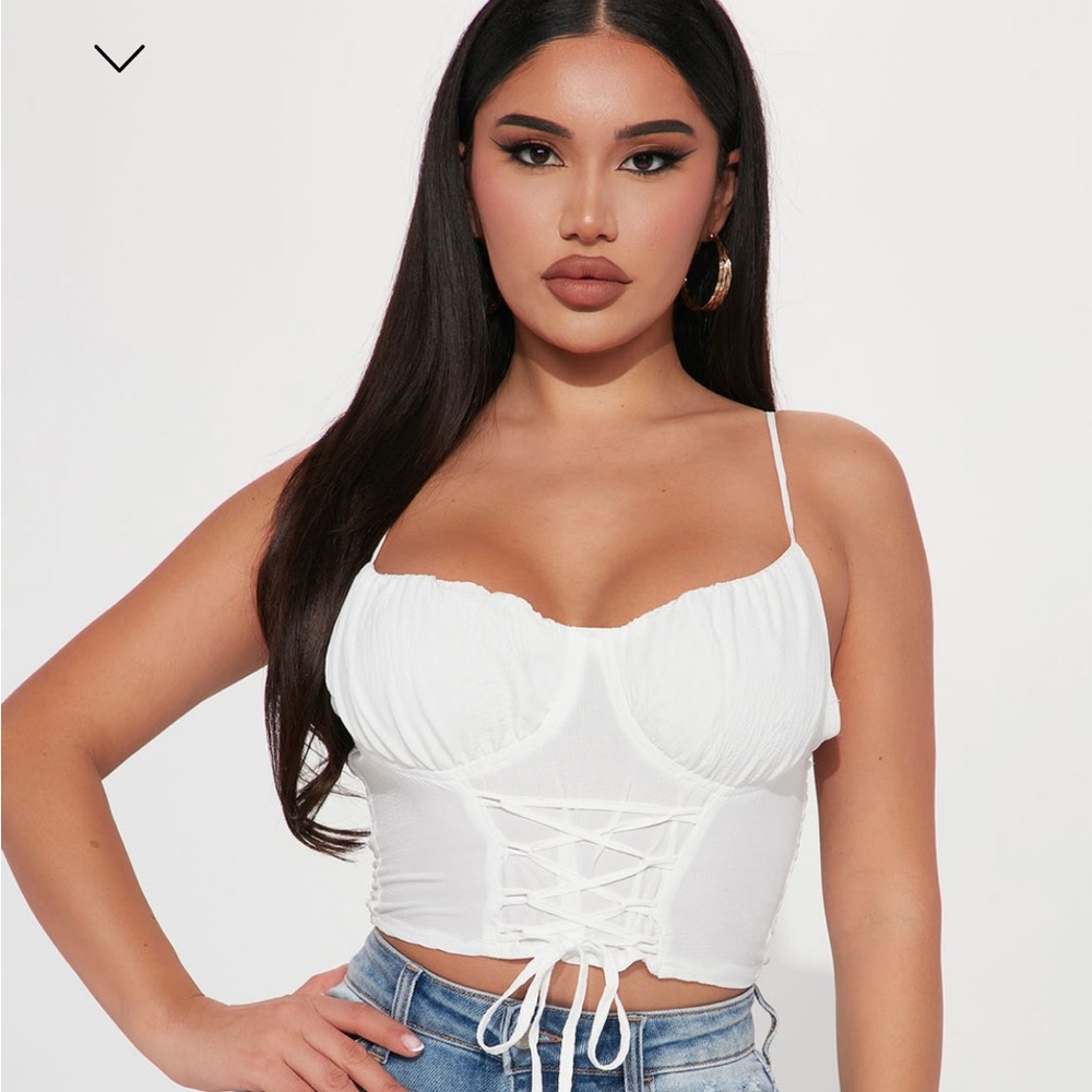 White tank top